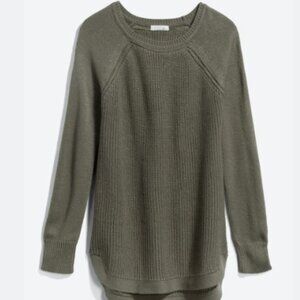 RD Style Olive Green Knit Rowca Cotton Blend Crew Neck Sweater Size Medium